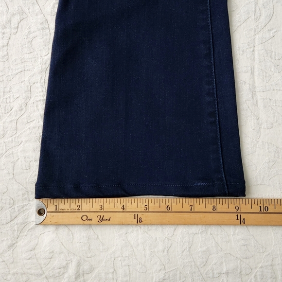 Tory Burch Dark Blue Stretch Bootcut Jeans, Excellent Condition, Size 26 - Picture 10 of 16
